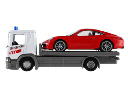 Welly odtahovka Scania P320 + Porsche 911 1:43
